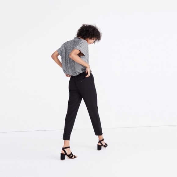 Madewell Pants - Madewell High-waist Cropped Track Trouser Pant